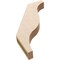 Ekena Millwork 3-inch W x 18-inch D x 24-inch H Funston Rough Cedar Woodgrain TimberThane Knee Brace, Primed BRCUR03X18X24FSTRCPR - alternate 2